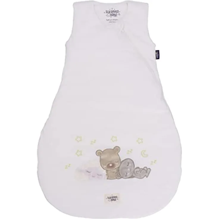 Sterntaler Baby Unisex Schlafsack Baby Ganzjahres Schlafsack 70cm - Schlupfsack Baby, Pucksack Baby, Babyschlafsack leicht wattiert - ecru