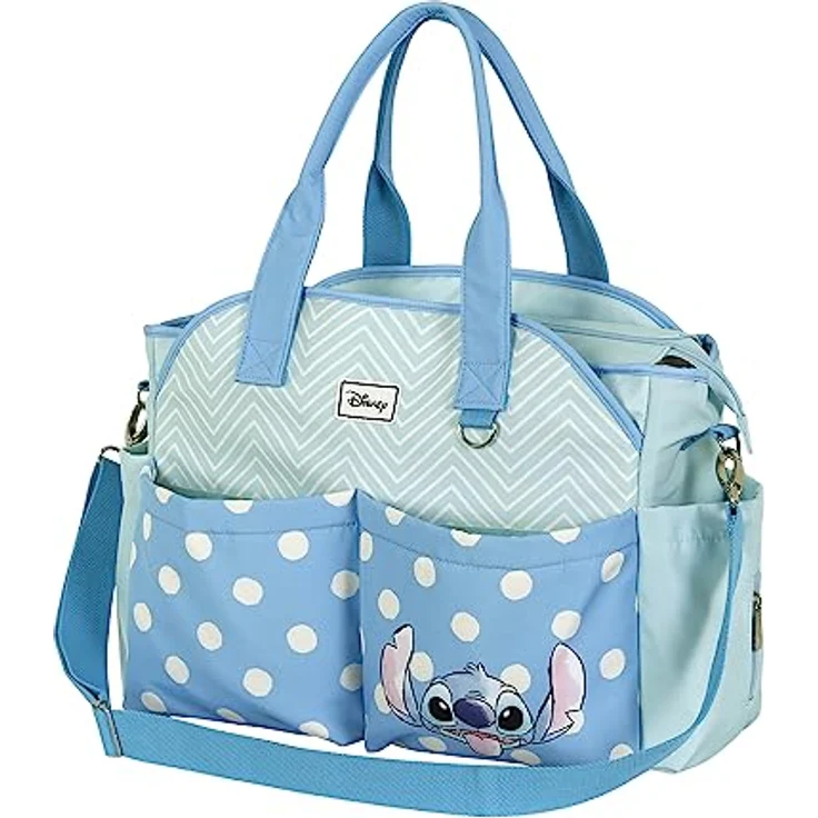 Karactermania Wickeltasche Disney Lilo & Stitch, flüssigkeitsabweisend, mit 5 Innenfächern und verstellbarem Schultergurt – Bild 1
