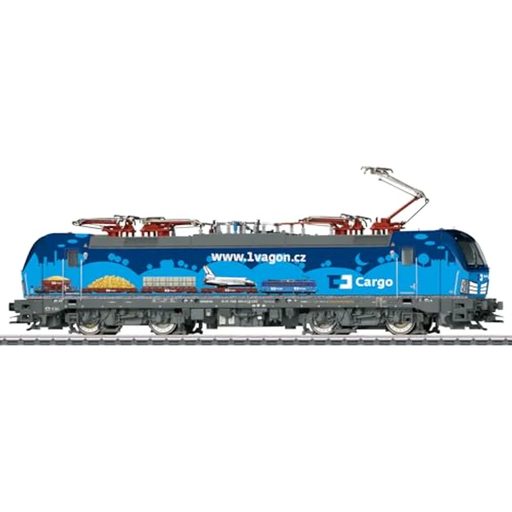 Märklin 39333 H0 E-Lok BR 383 Vectron der CD, mit Digital-Decoder und umfangreichen Geräuschfunktionen, Werbegestaltung #D-Cargo, Länge 21,9 cm – Bild 2