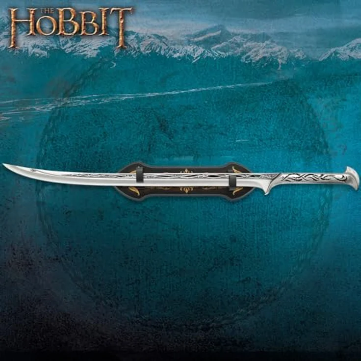 UNITED CUTLERY Hobbit Sword Of Thranduil, authentisch detaillierter Metallgriff und rostfreie Stahlklinge – Bild 3