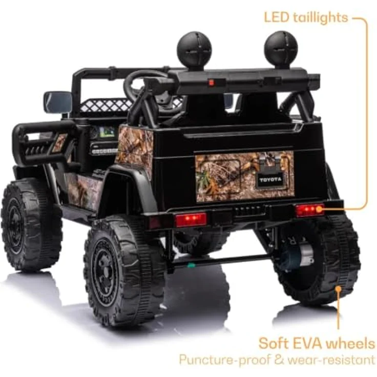 Toyota FJ Cruiser Elektrofahrzeug 12V für 1 bis 6 Jahre mit Fernbedienung, Schwarz – Bild 2
