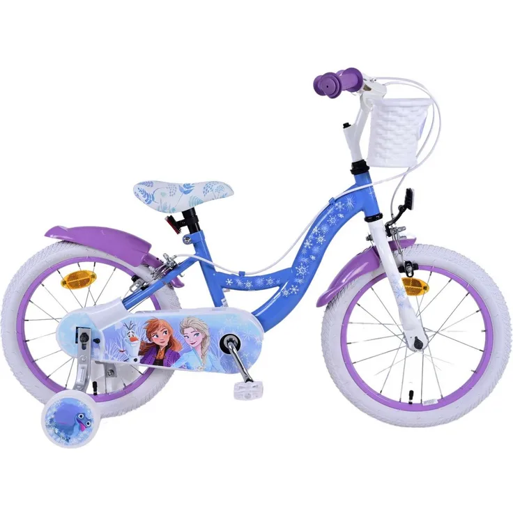Volare Kinderfahrrad Disney Frozen 2, 16 Zoll, ohne Rücktrittbremse, blau