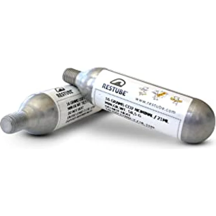 Restube 6X CO2 Kapseln für Schwimmboje Aufblasbar und Notfall Schwimmboje (6er Set), 16g CO2 Zylinder x6, wasserdicht, grün – Bild 2