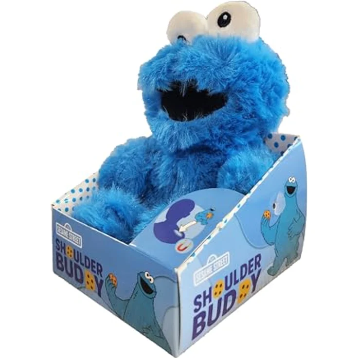 Brawl Stars Shoulder Buddy Krümelmonster, 15 cm Plüschtier mit Befestigung für Taschen und Rucksäcke – Bild 5