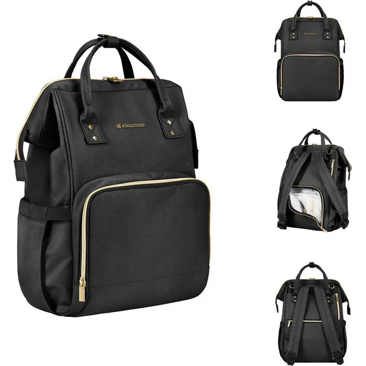 Kikkaboo Wickeltasche Siena, Rucksack mit Wickelunterlage, wasserabweisender Tasche und einstellbarer Grifflänge