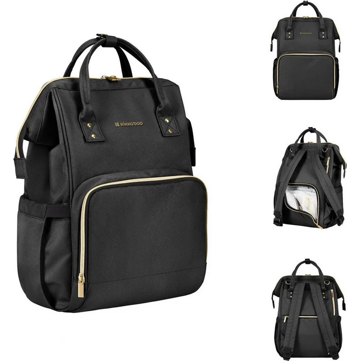 Kikkaboo Wickeltasche Siena, Rucksack mit Wickelunterlage, wasserabweisender Tasche und einstellbarer Grifflänge