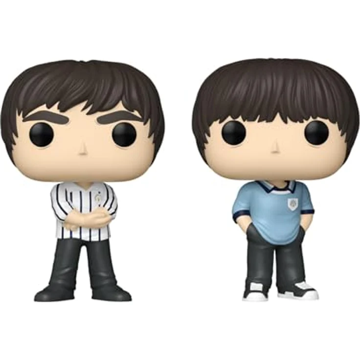 Funko POPS Rocks Oasis, Liam & Noel Gallagher 2er Pack, stilisierte Pop! Vinyl-Figuren, ca. 9 cm groß, mit Fensterbox – Bild 2