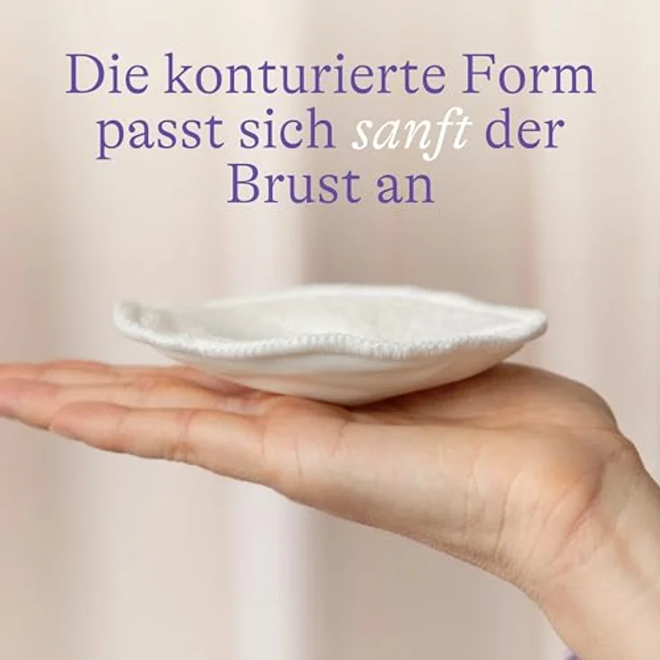 Lansinoh Waschbare Stilleinlage 4er Pack, nachhaltiger Schutz mit Bio-Bambus-Innenseite, weiß – Bild 6