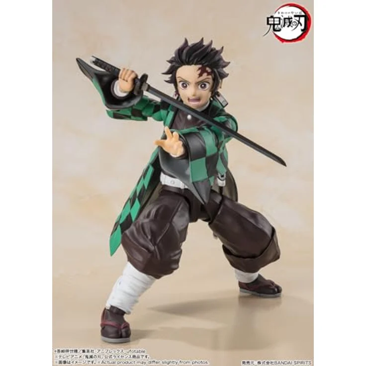 BANDAI SPIRITS S.H. Figuarts Demon Slayer: Kimetsu no Yaiba Tanjiro Kamado, 14 cm Figurine mit optionalen Teilen und hoher Beweglichkeit – Bild 4