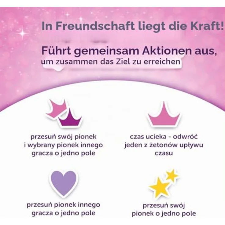 TREFL Disney Das Prinzessinnen-Party-Brettspiel 02434, Kunststoffspielzeug für abwechslungsreichen Spielspaß – Bild 5