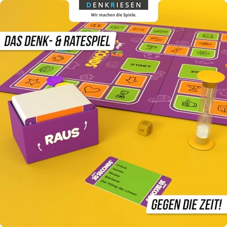DENKRIESEN – 30 Seconds® Junior, Partyspiel für Kinder und Familie ab 7 Jahren, 2400 Begriffe, 3+ Spieler, Familienspiel für große Gruppen – Bild 4