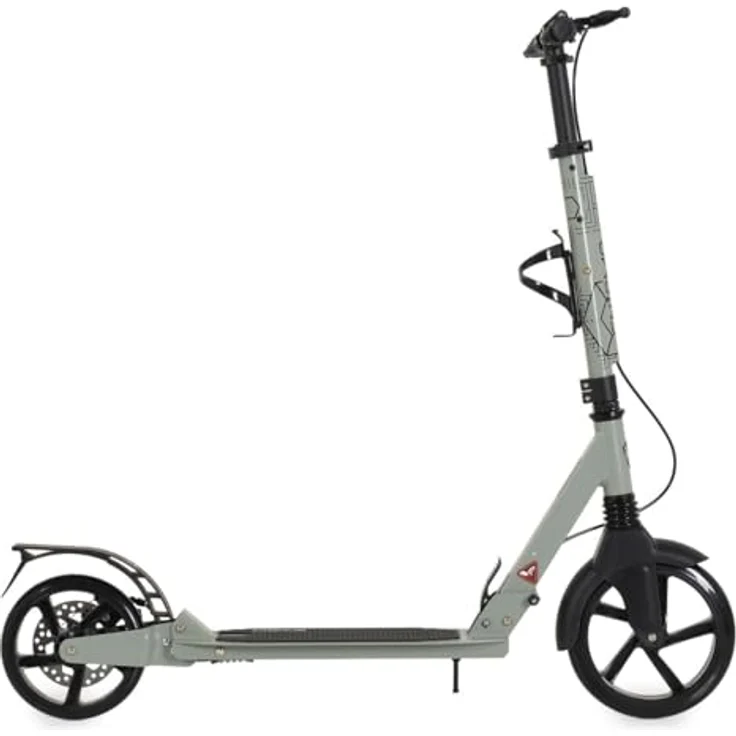 Byox Kinderroller Enigma, klappbar mit PU-Rädern, Handbremse, Getränkehalter und Seitenständer, grün – Bild 4