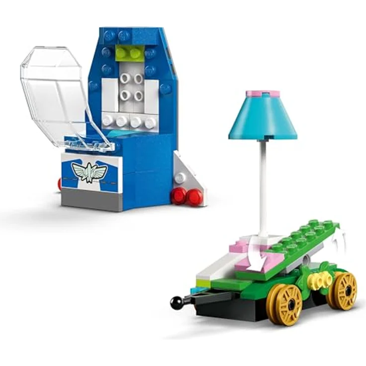 LEGO Disney Pixar 43264 Partyzug und Auto RC aus Toy Story, Bausatz mit 206 Teilen, inkl. Woody, Jessie, Porzellinchen und Buzz Lightyear, mehrfarbig – Bild 5