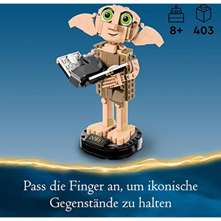 LEGO Harry Potter Dobby der Hauself Set, 403 Teile, ab 8 Jahren, 76421 – Bild 3