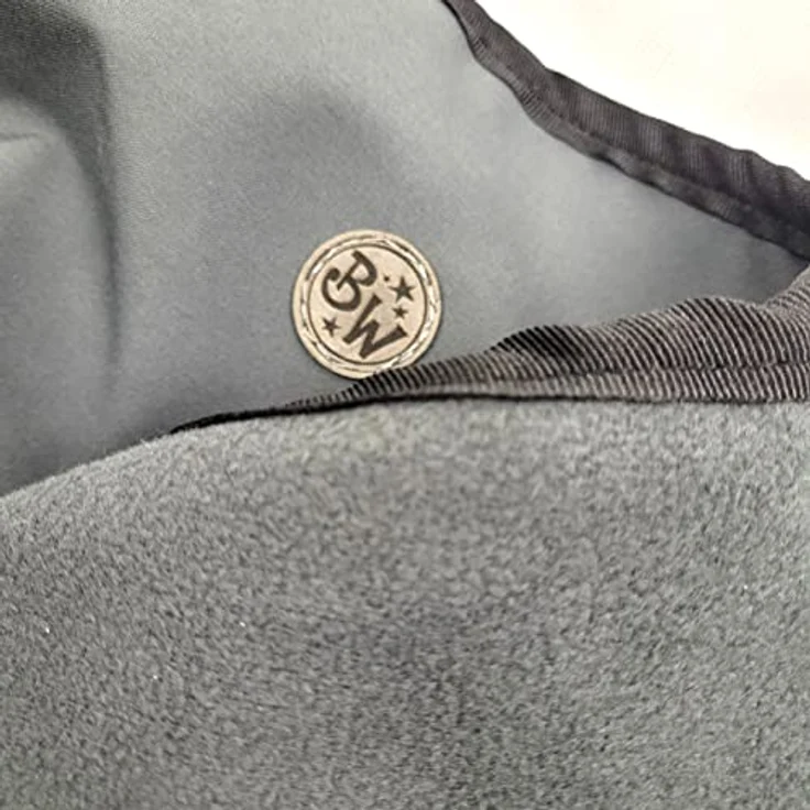 BambiniWelt Kinder Beinwärmer Beinabdeckung Fußsack für Fahrradsitz Römer mit Handmuff Microflees Wind- und wasserabweisend (grau) – Bild 2