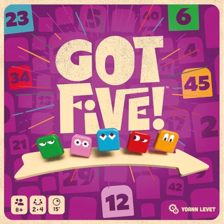 Blue Orange Got Five!, DE-Version, Schnelles Familienspiel für 2-4 Spieler ab 8 Jahren, Logik- und Deduktionsspiel, 15 Minuten Spielzeit – Bild 2