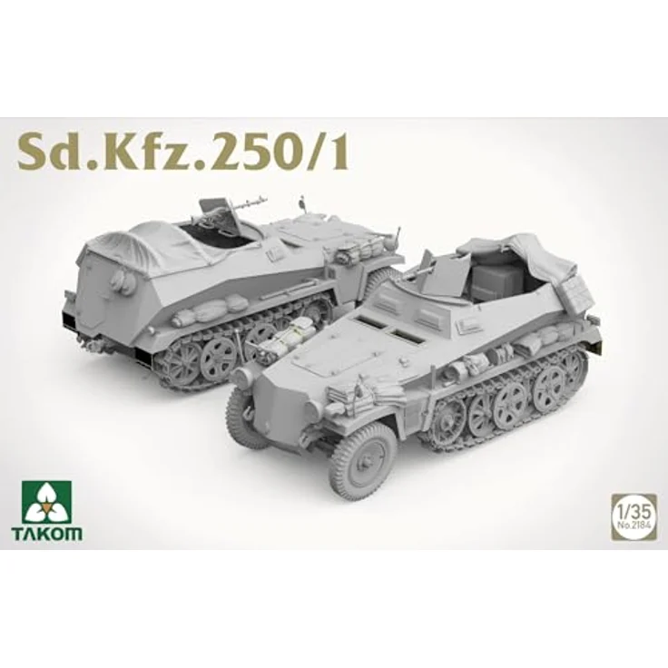 Takom Sd.Kfz.250/1, Modellfahrzeug mit detaillierter Bauweise und historischem Design – Bild 2