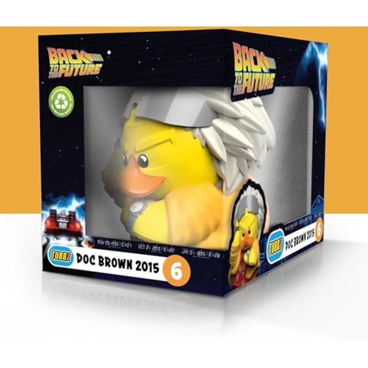 TUBBZ NS4798 Boxed Edition Collectible Vinyl Rubber Duck Figure, Doc Brown 2015 - Hochdetaillierte Sammelfigur, 9 cm groß, perfekt für Fans von Spielen und Filmen – Bild 5