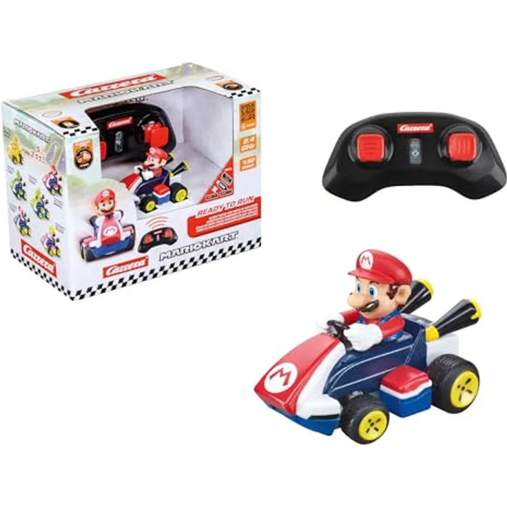 Carrera® RC-Auto Carrera 2,4GHz Mario Kart Mini RC - originalgetreues Design, kompakt, USB-ladbar, bis zu 15 Minuten Fahrzeit – Bild 1