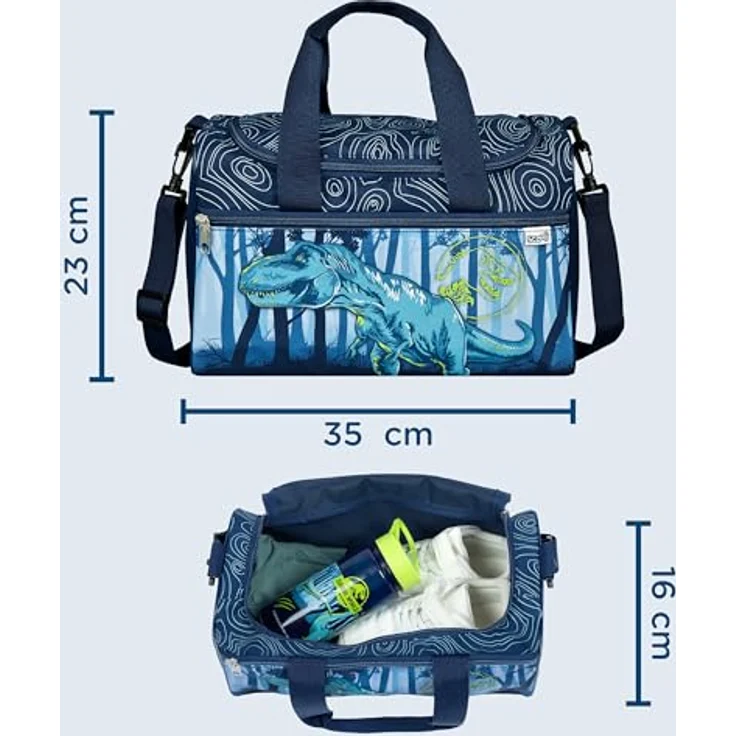 Scooli Sporttasche 35 cm, grau, 100% Polyester, ideal für Kinder – Bild 3