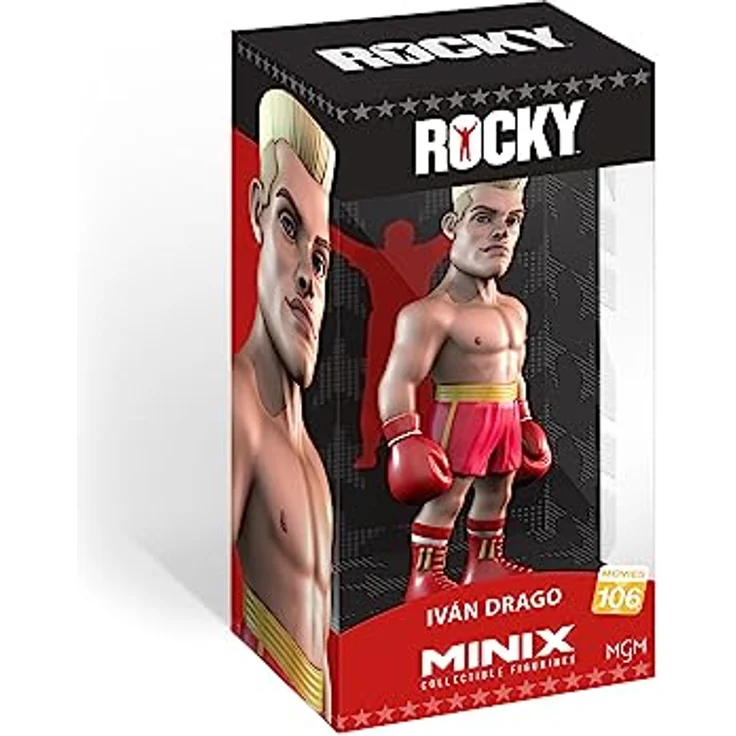 MINIX Rocky Figur, Ivan Drago, Sammlerstück 12 cm, Sammlerverpackung, ideal als Geschenk für TV-Fans, BANDAI MN11704 – Bild 2