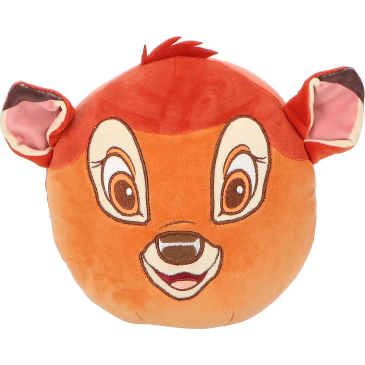 Disney Bambi Squishy 32 cm, Kuscheltier mit weicher Haptik in Braun, ideal zum Entspannen und Spielen
