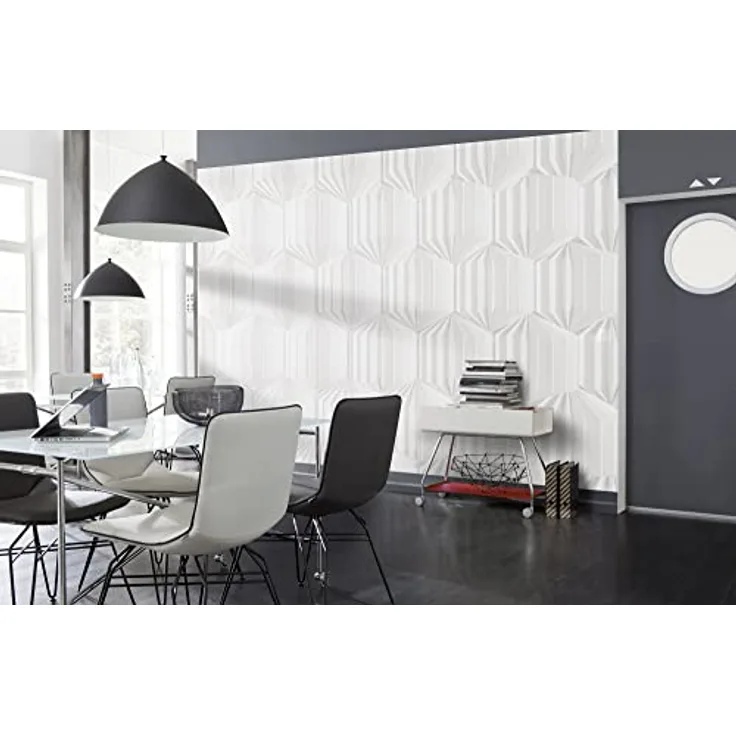 Komar Vlies Fototapete - Origami - Größe 368 x 248 cm, 4 Teile inklusive Kleister - Tapete, Wohnzimmer, Schlafzimmer