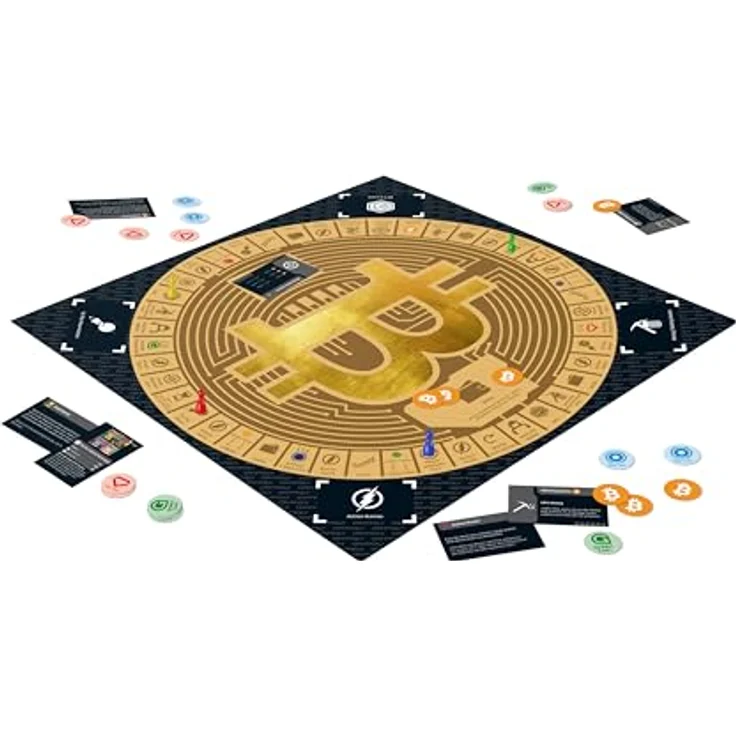 Gomazing CRYPTOLY - Das Bitcoin Strategiespiel für die ganze Familie, Deutsche Sprachversion, 2-6 Spieler ab 8 Jahren, spannendes Gesellschaftsspiel für Kinder & Erwachsene, Spieleabend, Spiel für 2 Spieler – Bild 3