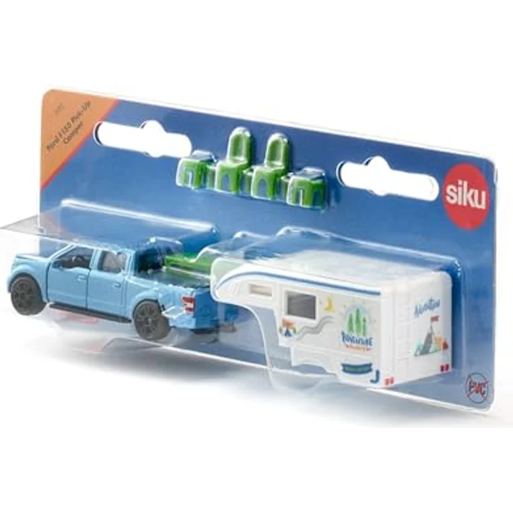 SIKU 1693 Siku Ford Pick Up Camper F150 blau weiß 3,8cm – Bild 5
