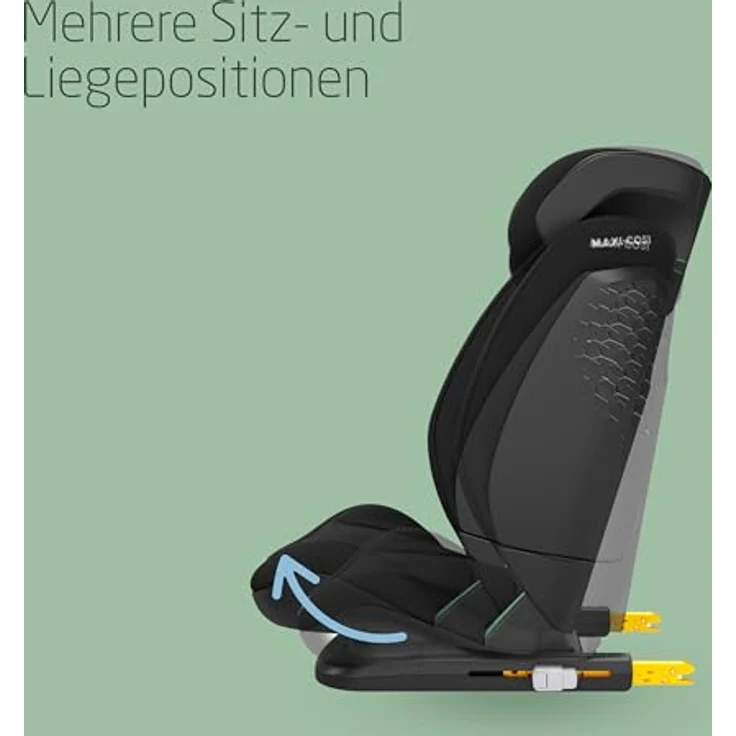 Maxi-Cosi RodiFix S Comfort i-Size, verstellbarer Kindersitz mit ISOFIX, 3 Liegepositionen, G-CELL und AirProtect Schutz, Authentic Black – Bild 5
