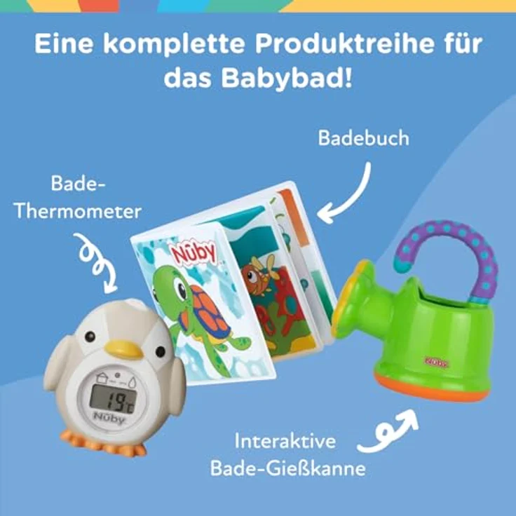 Nuby Dr. Talbot's - Baby-Badewanne mit Rückenlehne aus weiches Schaumstoff - Badewanne für Babys mit rutschfeste Griffe - 0-12 Monate – Bild 15