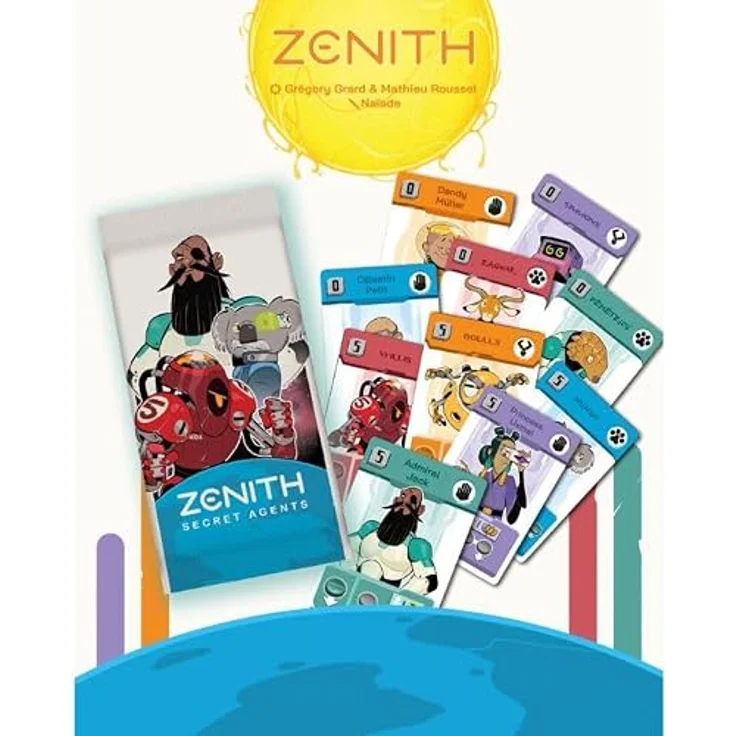 ZACATRUS PlayPunk, Zenith – Secret Agents, Strategisches Kennerspiel für 2-4 Spieler, 10 Diplomatenkarten, Deutsch, 30 Minuten Spielzeit – Bild 2