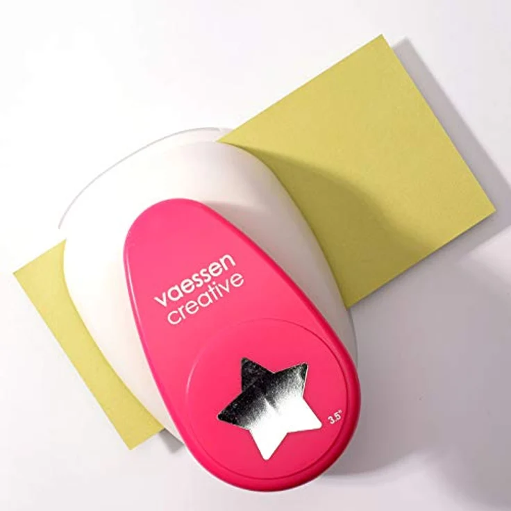 Vaessen Creative Giant Stanzer Stern, 8,9 cm, Metall und Kunststoff, lila, ideal für Scrapbooking und Grußkarten – Bild 5
