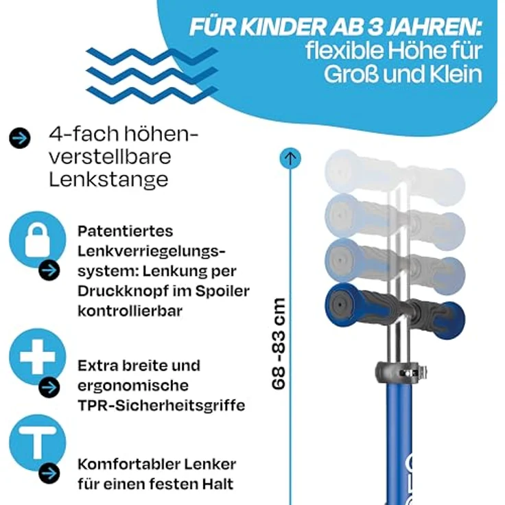 Globber Elite lights Kinder Stunt Scooter Beide Geschlechter Asphalt 50 kg 3 Rad/Räder – Bild 6