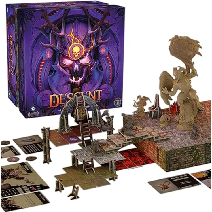 Asmodee - Descent, Legenden der Finsternis: Der Krieg des Verräters - Erweiterung des Brettspiels, 1-4 Spieler, 14+ Jahre - Italienische Sprache - Kollaborativer Dungeon-Crawler mit 16 Missionen und individuellen Heldenrolle – Bild 2