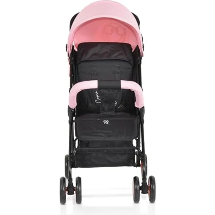 Moni Kinderwagen, Buggy Capri klappbar, Sicherheitsgurt, Rückenlehne verstellbar, rosa – Bild 4
