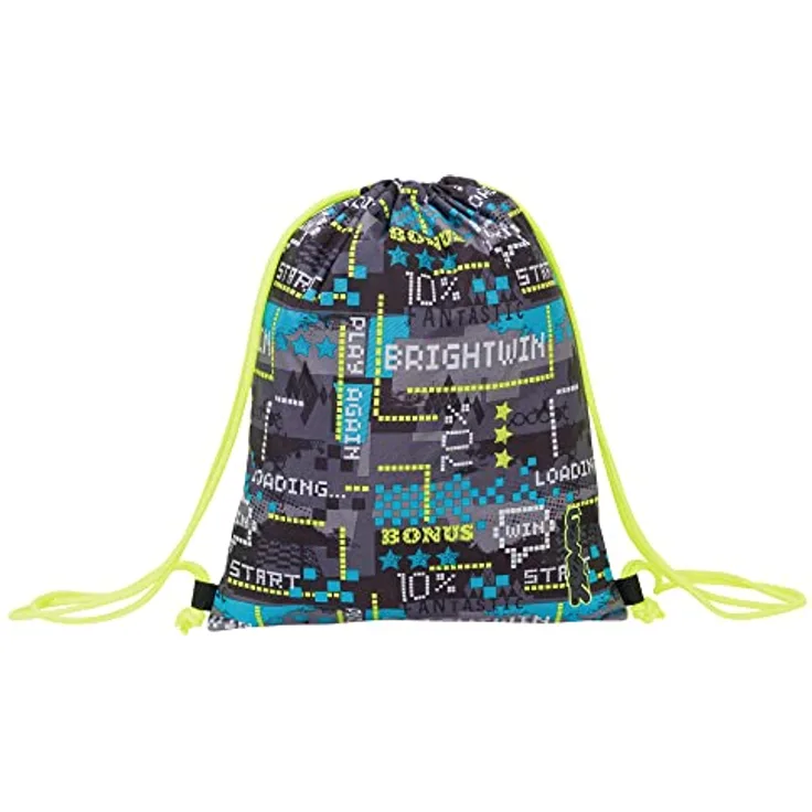 SEVEN BRIGHTWIN Sackrucksack — Sakky Bag — mit Kordelzugverschluss — Größe L