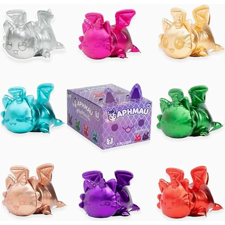 Aphmau MeeMeow Mystery Plush - Dragons, 15,2 cm, offizieller Merch, 1 von 8 möglichen Designs