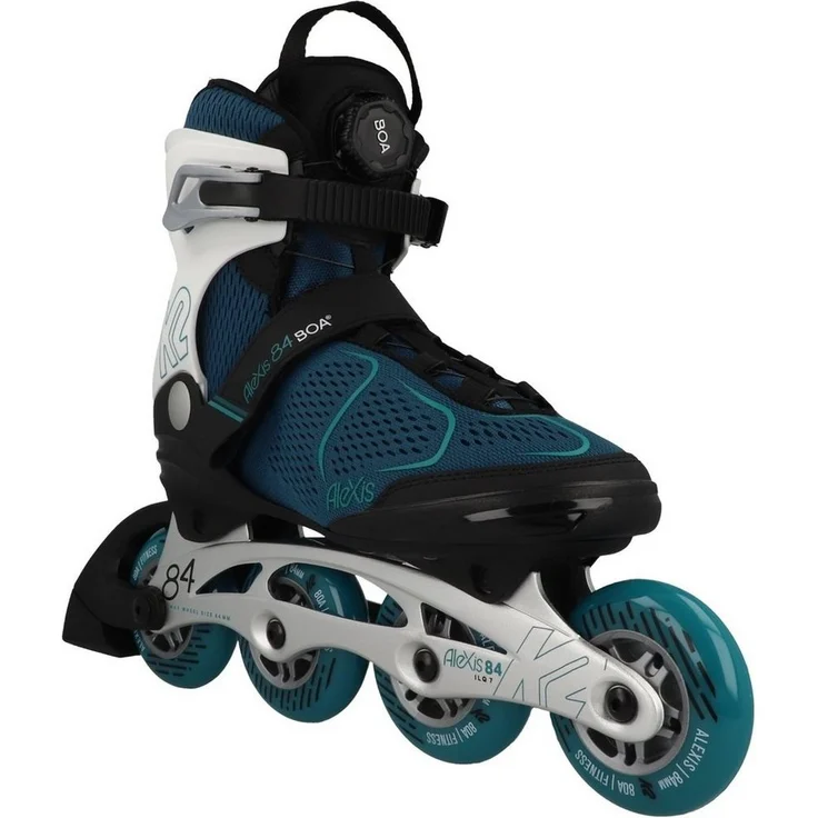 K2 Inlineskates Alexis 84 Boa Damen, Stabilitäts-Passform, schnelles Schnürsystem in Schwarz – Bild 1