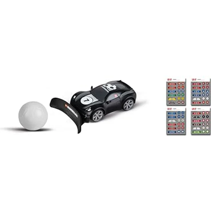 Carrera RC Fahrzeug Bundesliga Mini-RC Grau mit 24 Club-Stickern, 2,4 GHz, bis 5 km/h, 15 Min. Spielzeit, für Kinder ab 6 Jahren – Bild 2