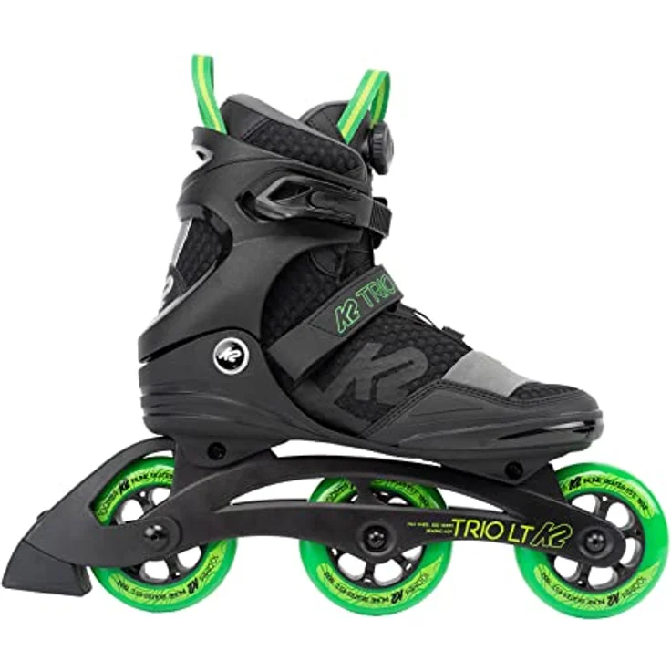 K2 Skates Unisex Inline Skates TRIO LT 100, black - green, 30G0301.1.1.105 – Bild 2