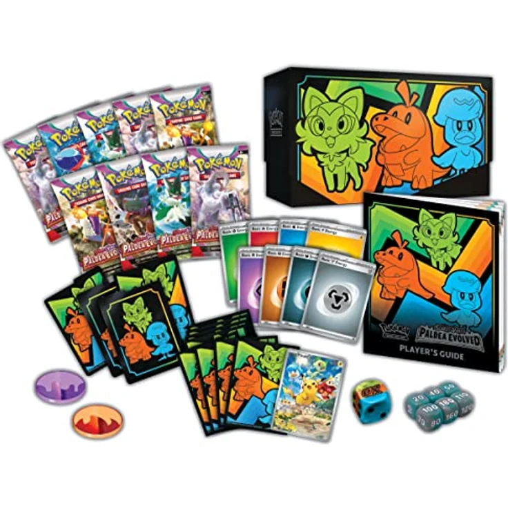 Pokémon TCG: Scarlet & Violet-Paldea Evolved Elite Trainer Box - EN, mit Vollkunst-Folien-Promo-Karte und 9 Boosterpacks – Bild 3