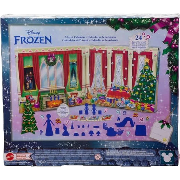Mattel Disney Frozen Adventskalender, 24-tägige Überraschungen mit Anna, Elsa und Spielzeug, mehrfarbig – Bild 6