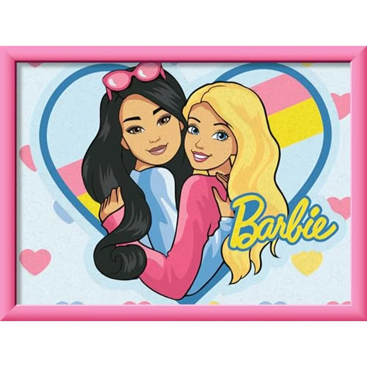 Ravensburger Malen nach Zahlen CreArt Barbie-Duo, 15 Acrylfarben, Made in Europe, für Kinder ab 9 Jahren – Bild 1