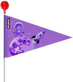 PUKY SW3 Sicherheitswimpel für Kinderfahrräder, faltbare Fahrradflagge lila