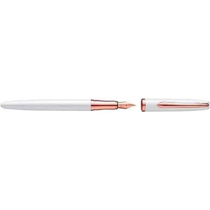 Pelikan Füllfederhalter Jazz Noble Elegance P36, Metallfüller in Perlmutt mit polierter Edelstahlfeder und Patronenfüllsystem – Bild 2