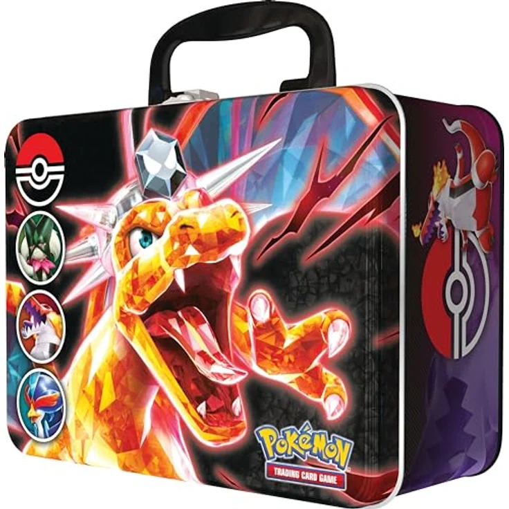 Pokémon-Sammelkartenspiel: Sammelkoffer (Herbst 2023): Maskagato, Skelokrok und Bailonda (3 holografische Promokarten und 6 Boosterpacks) – Bild 3