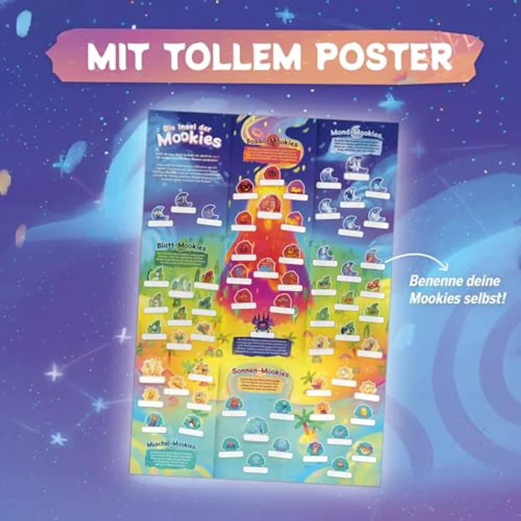 Kosmos Die Insel der Mookies, Brettspiel zum Sammeln mit 36 Spielkarten und zauberhaften Illustrationen – Bild 6
