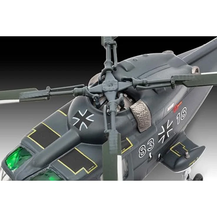 Revell Model Set Westland Lynx, Multitalent Hubschrauber mit drehbarem Rotor und detaillierten Abziehbildern für deutsche Version – Bild 4