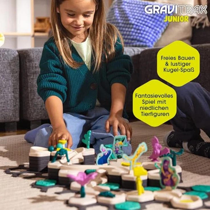 Ravensburger GraviTrax Junior Extension Multi Routes - Erweiterbare Kugelbahn für Kinder, Murmelbahn aus nachwachsenden Rohstoffen, Konstruktionsspielzeug ab 3 Jahren – Bild 5